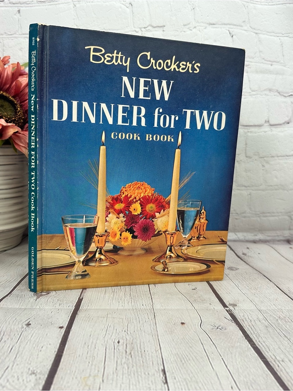 vtg 1964 Betty Crocker New Dinner for Two Cookbook retro classic americana